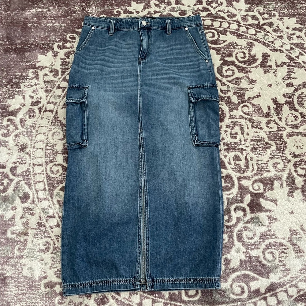Liverpool Blue Denim Skirt
